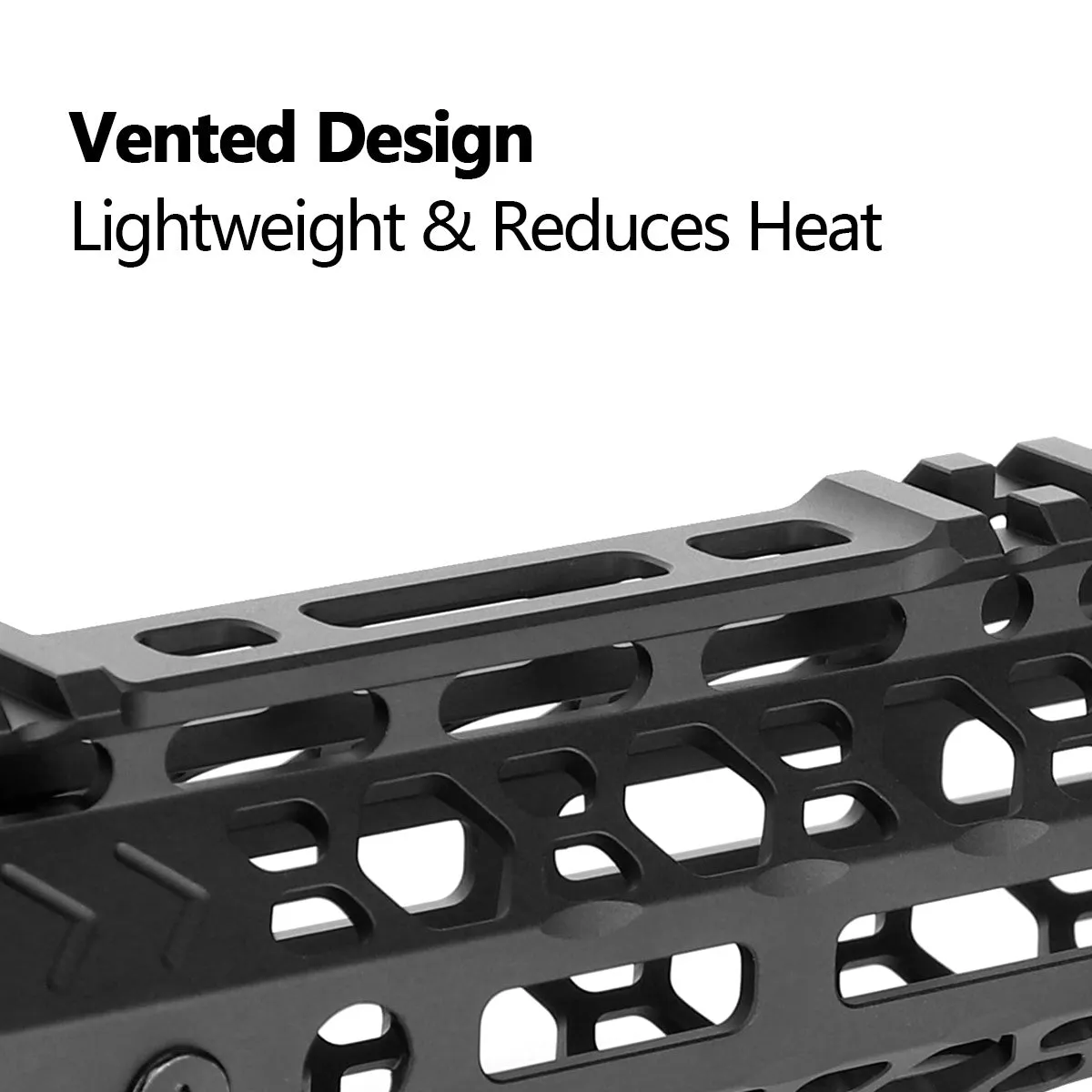 ohhunt AR-15 12" Ultra Light Hex Free Float M-lok Handguard with Steel Barrel Nut
