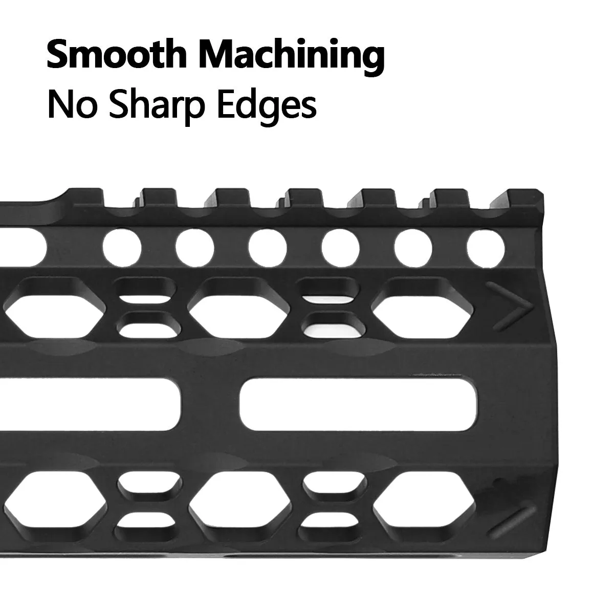 ohhunt AR-15 12" Ultra Light Hex Free Float M-lok Handguard with Steel Barrel Nut