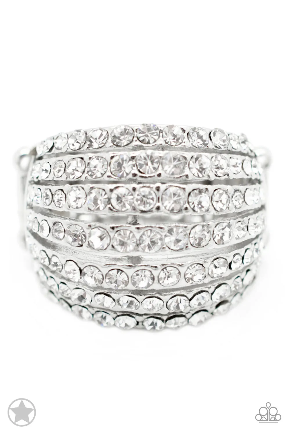 Paparazzi Blinding Brilliance Ring White