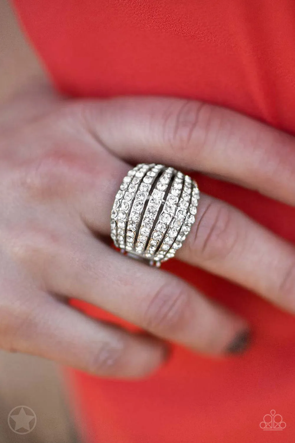 Paparazzi Blinding Brilliance Ring White