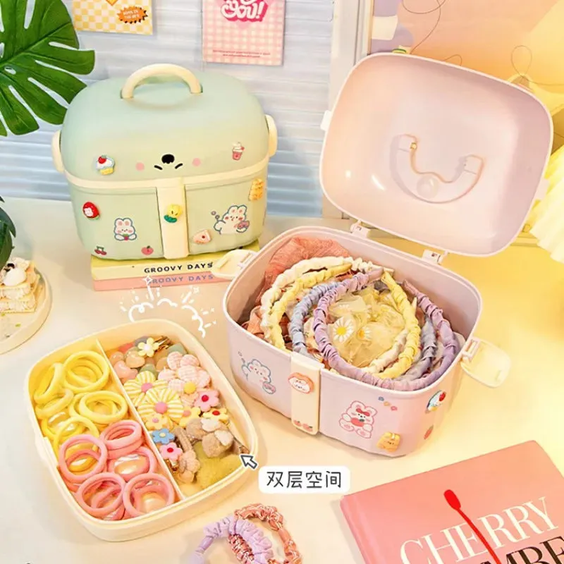 Pastel Hair Accessory Organizer Boxes