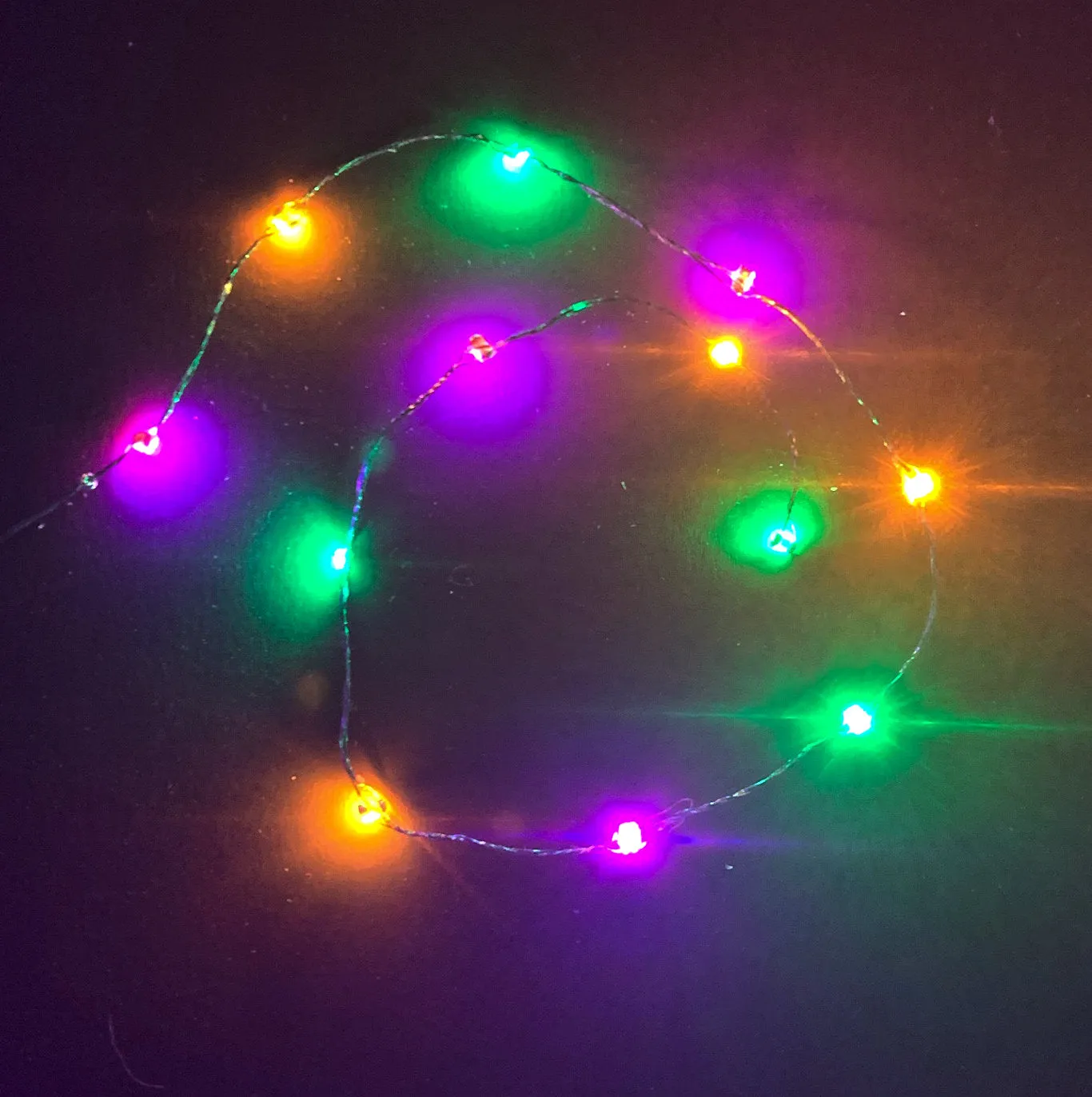 Pink or Pink, Yellow, Green Chip Light Strings