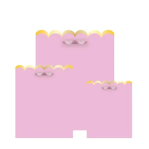 Pink Scallop Gift Bag