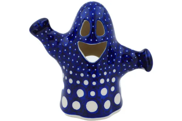 Polish Pottery Ghost Candle Holder Amplify UNIKAT