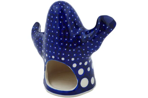 Polish Pottery Ghost Candle Holder Amplify UNIKAT