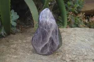 Polished Angelite Anhydrite Standing Free Form x 1 From Madagascar