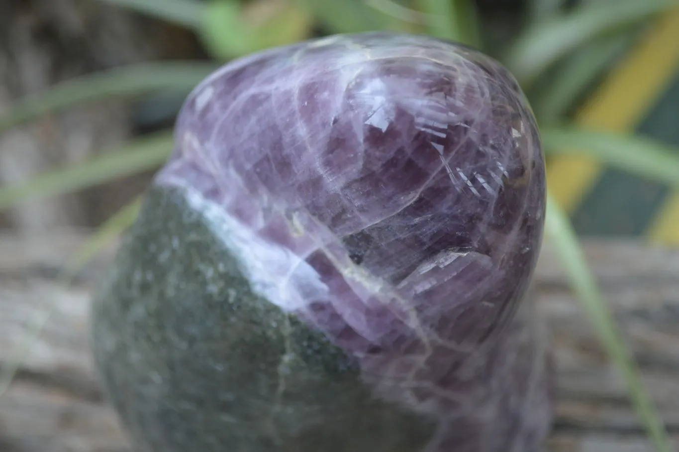 Polished Angelite Anhydrite Standing Free Form x 1 From Madagascar