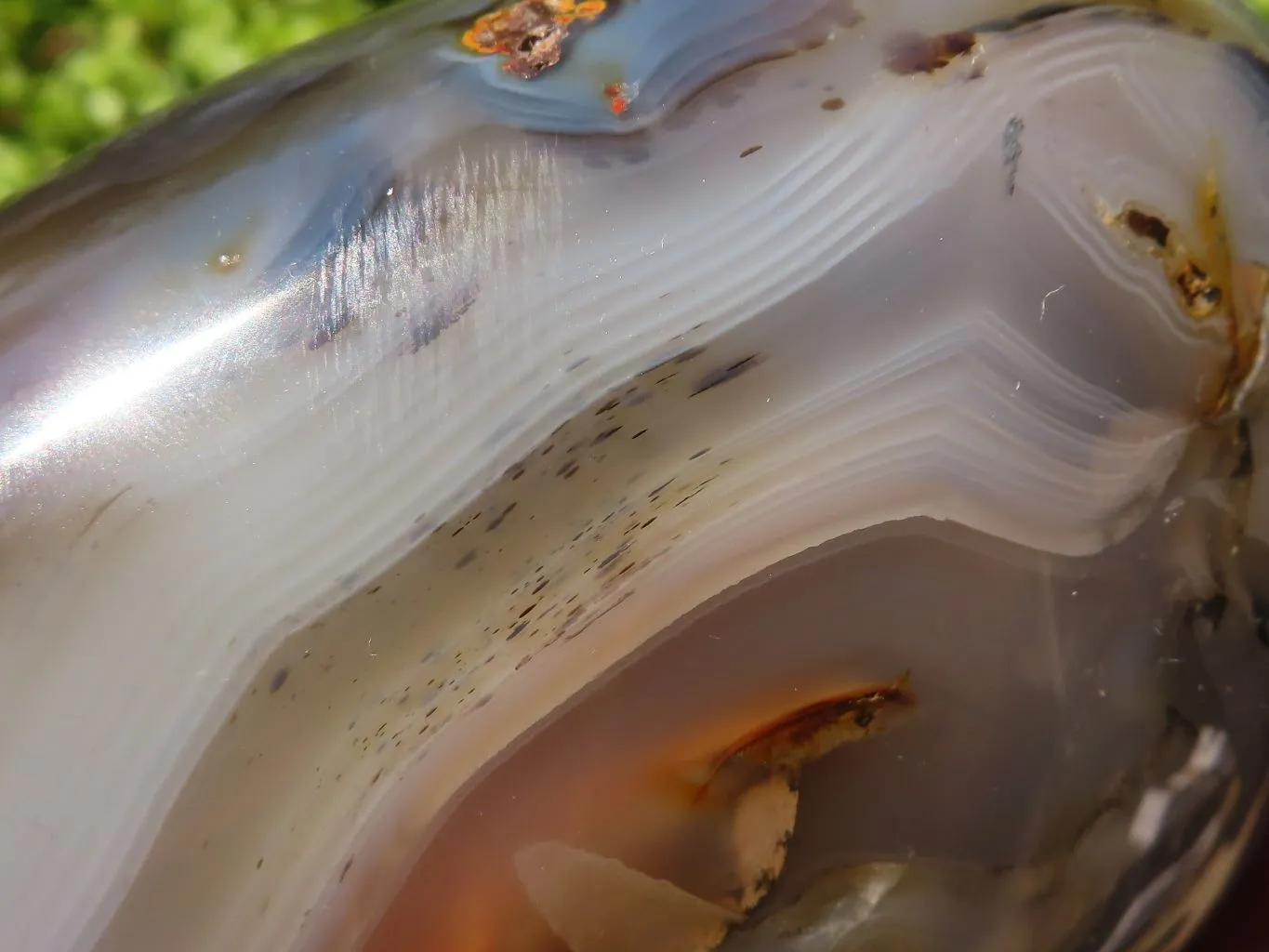 Polished Dendritic Agate Standing Free Form x 1 From Madagascar