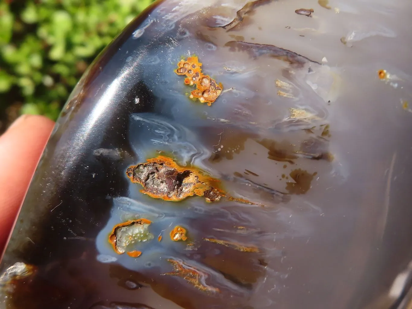 Polished Dendritic Agate Standing Free Form x 1 From Madagascar