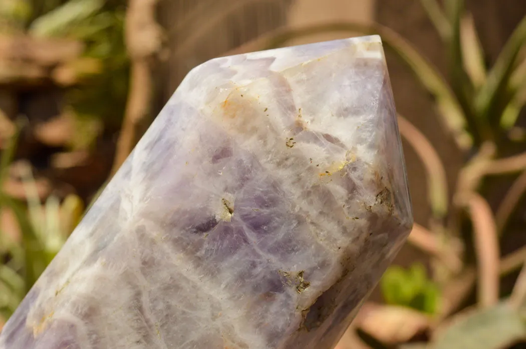Polished Large Chevron Amethyst Point x 1 From Madagascar