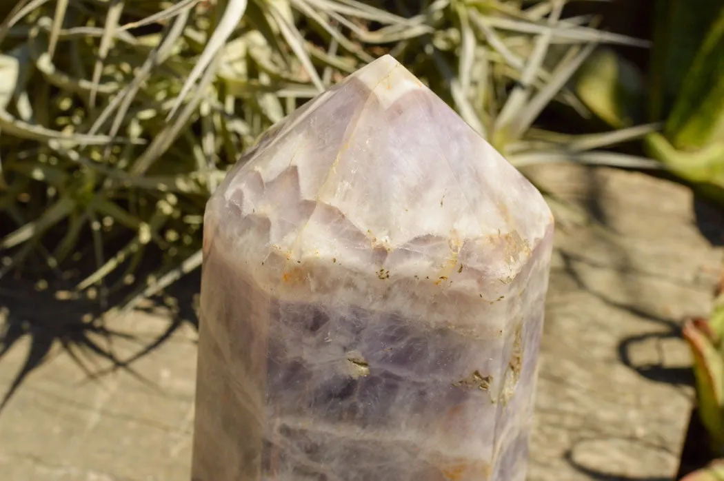 Polished Large Chevron Amethyst Point x 1 From Madagascar