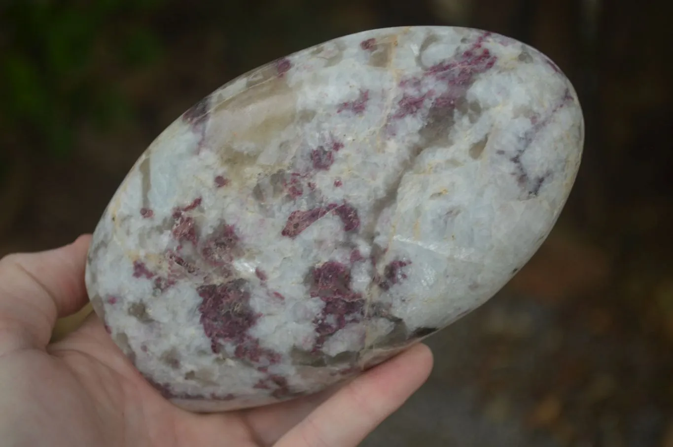 Polished Rubellite Pink Tourmaline Standing Free Form x 1 From Ambatondrazaka, Madagascar