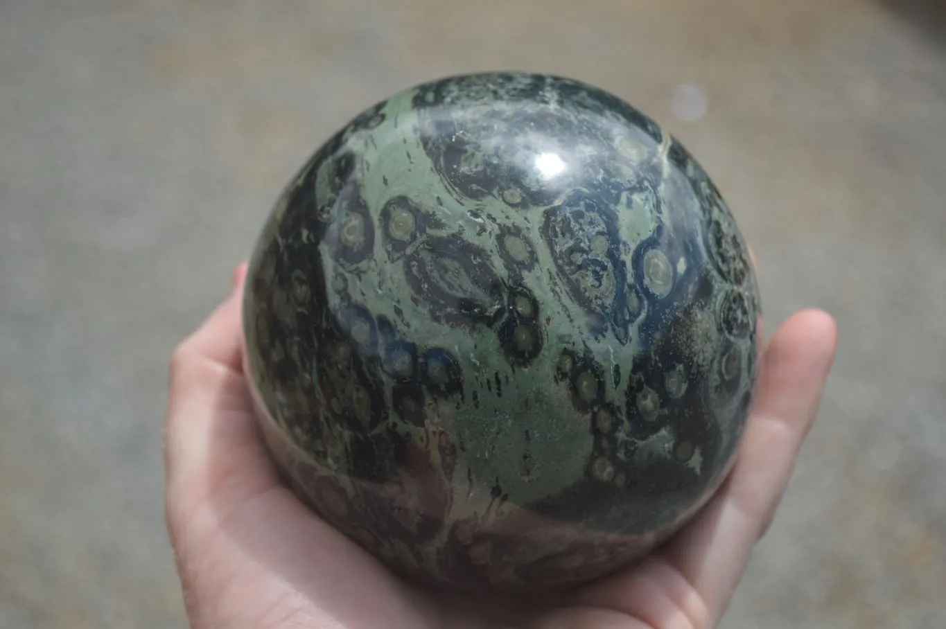 Polished Stromatolite / Kambamba Jasper Sphere  x 1 From Mahajanga, Madagascar