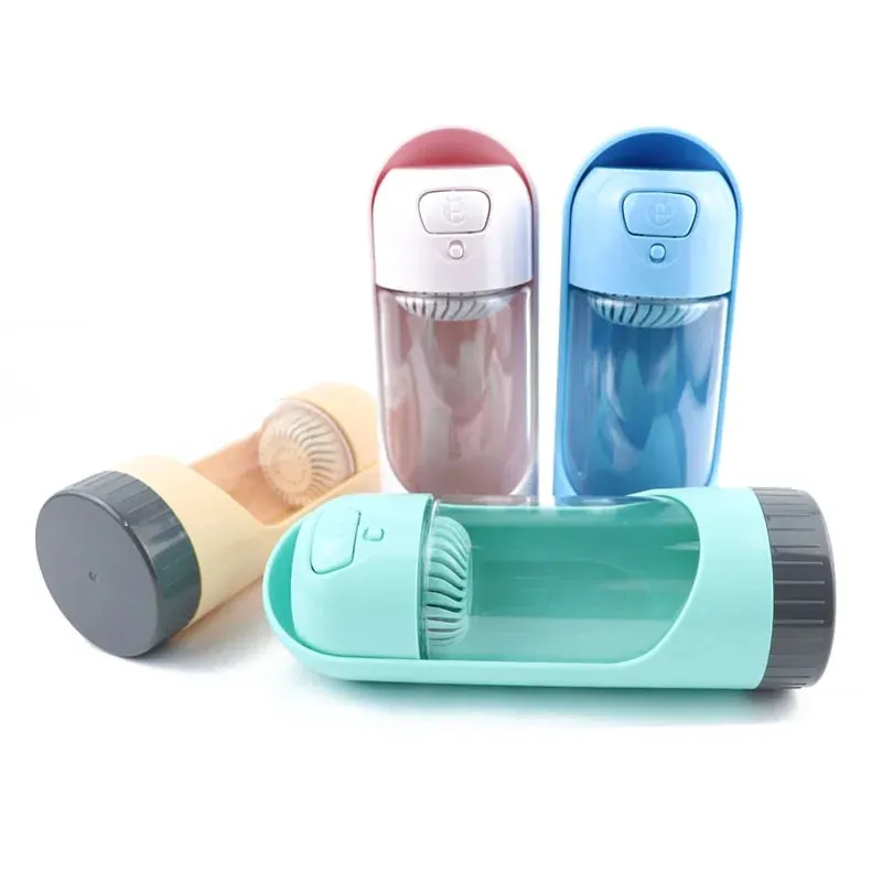Portable Pet Water Bottle Feeder for Dogs with Filter: Travel Drinking Bowl