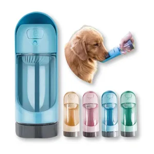 Portable Pet Water Bottle Feeder for Dogs with Filter: Travel Drinking Bowl