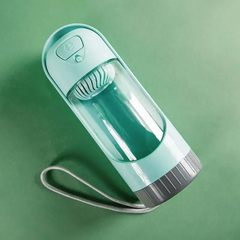 Portable Pet Water Bottle Feeder for Dogs with Filter: Travel Drinking Bowl