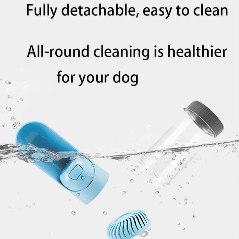 Portable Pet Water Bottle Feeder for Dogs with Filter: Travel Drinking Bowl