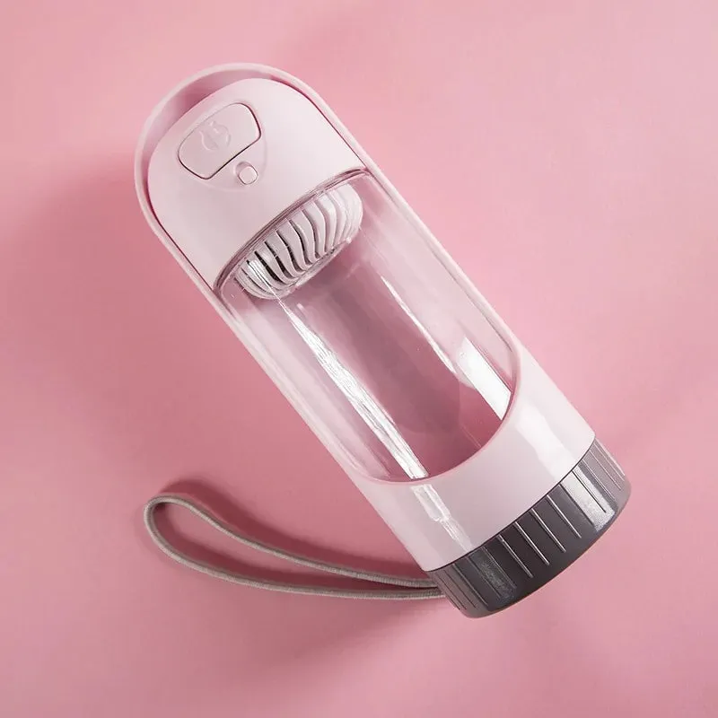 Portable Pet Water Bottle Feeder for Dogs with Filter: Travel Drinking Bowl