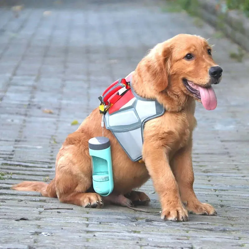 Portable Pet Water Bottle Feeder for Dogs with Filter: Travel Drinking Bowl