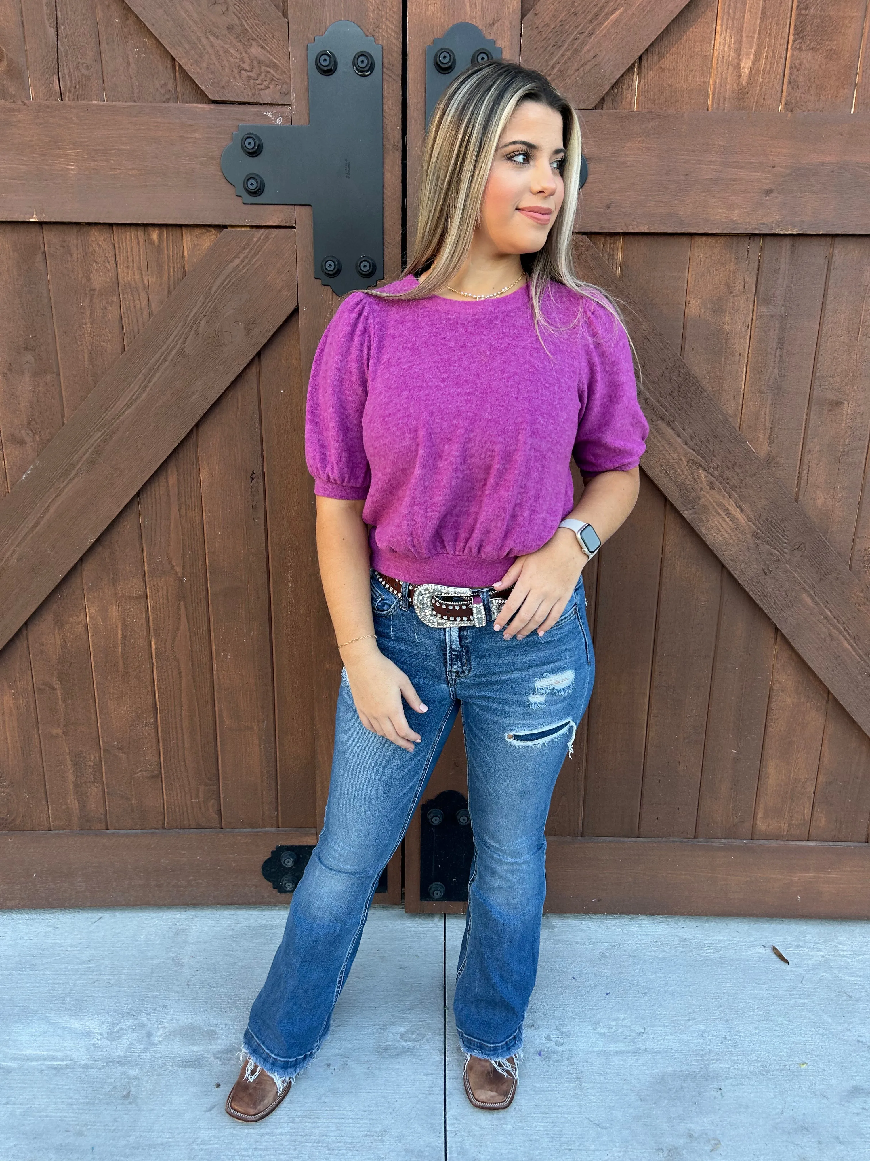 Precious Purple Zenana Top