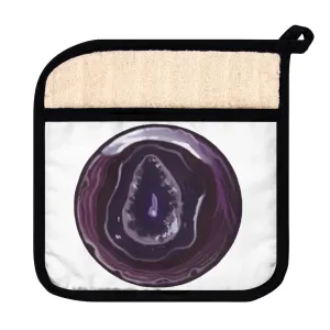 Purple Rock Pot Holder with Pocket