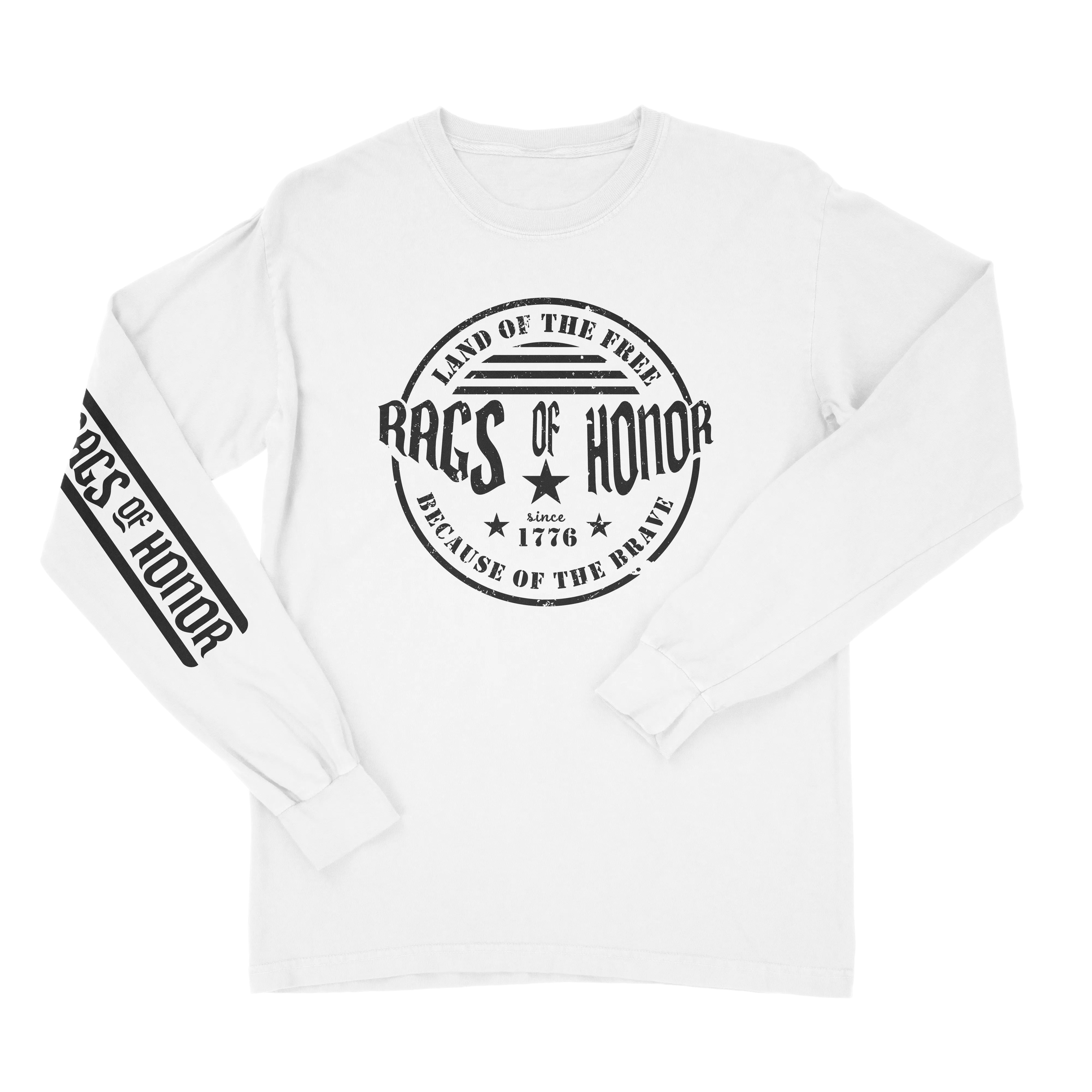 "Land of the Free, Because of the Brave" Unisex Long Sleeve