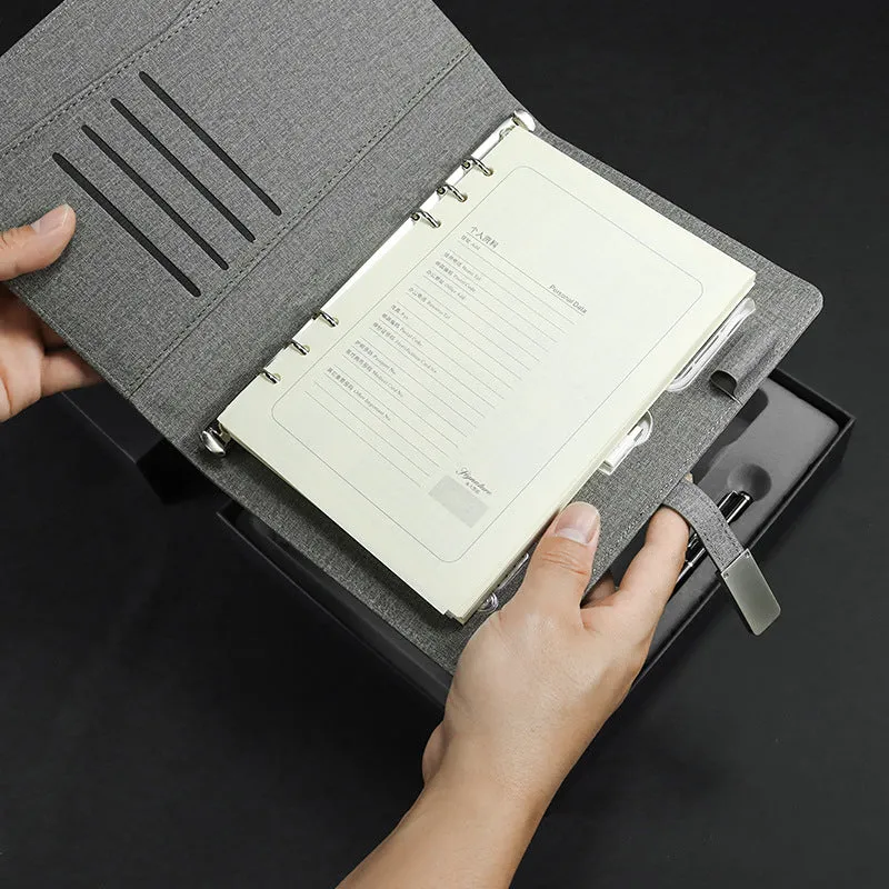 Rechargeable notebook gift box