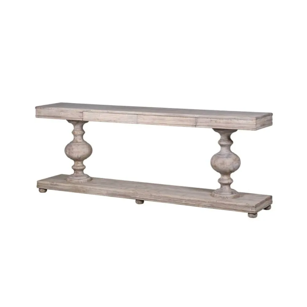 Regal Bulbous Leg Console Table