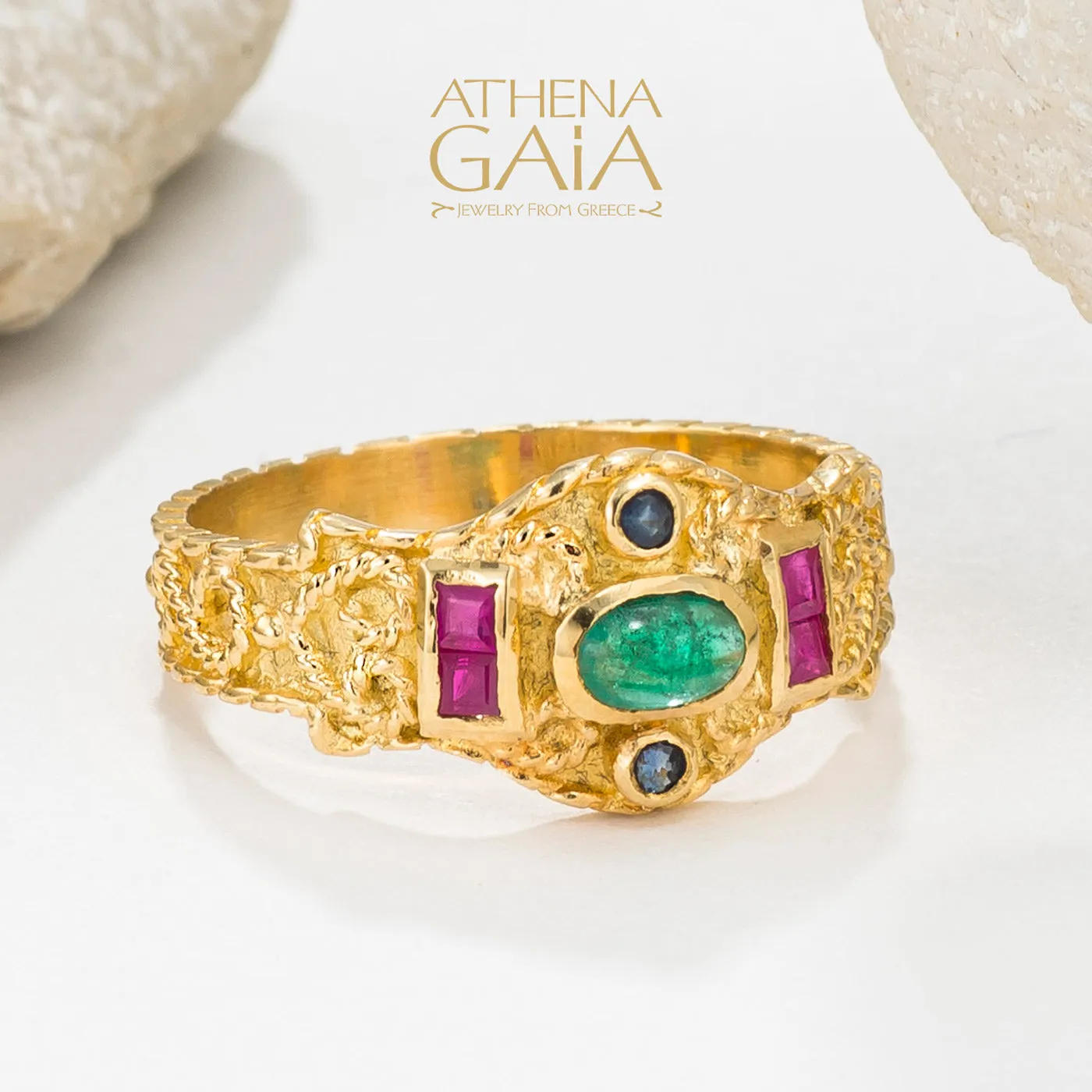 Regal Byzantine Bar Flank Ring
