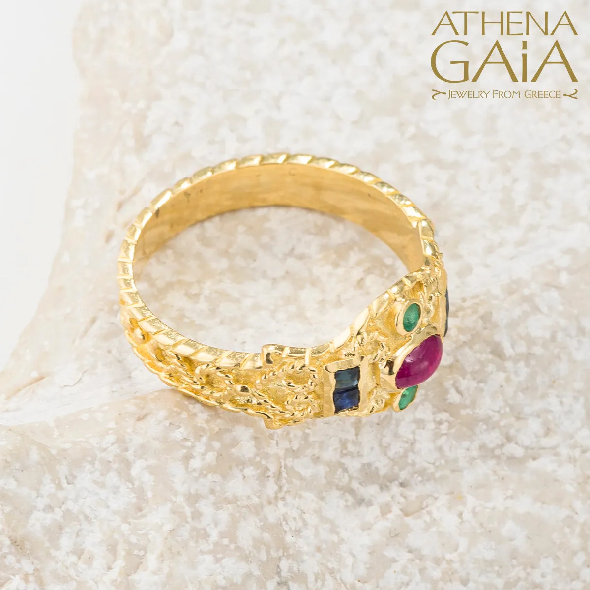 Regal Byzantine Bar Flank Ring