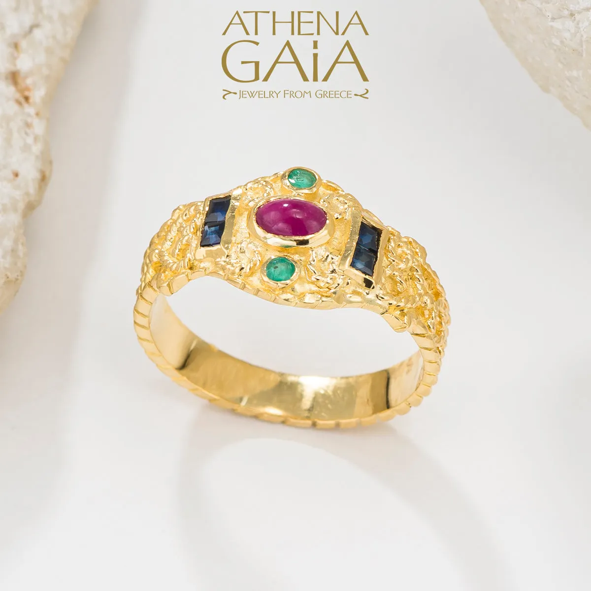 Regal Byzantine Bar Flank Ring