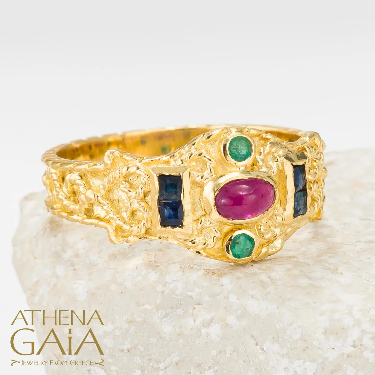 Regal Byzantine Bar Flank Ring