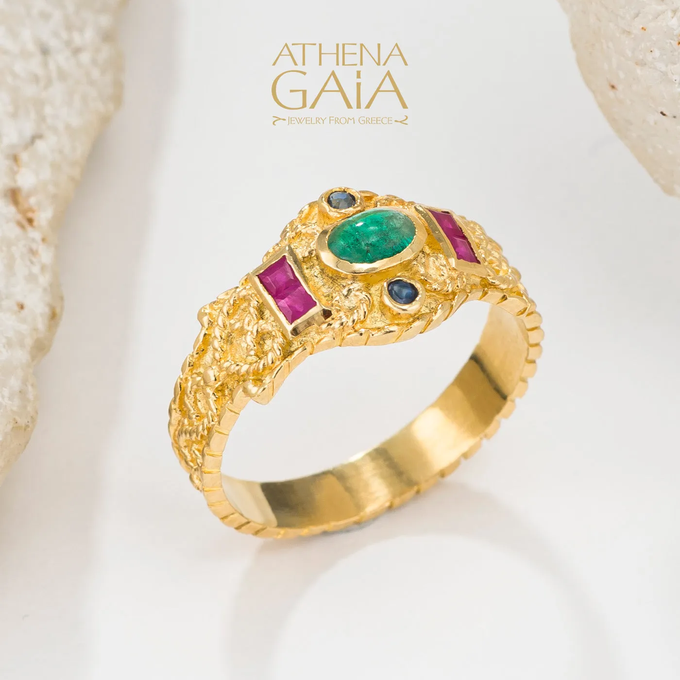 Regal Byzantine Bar Flank Ring