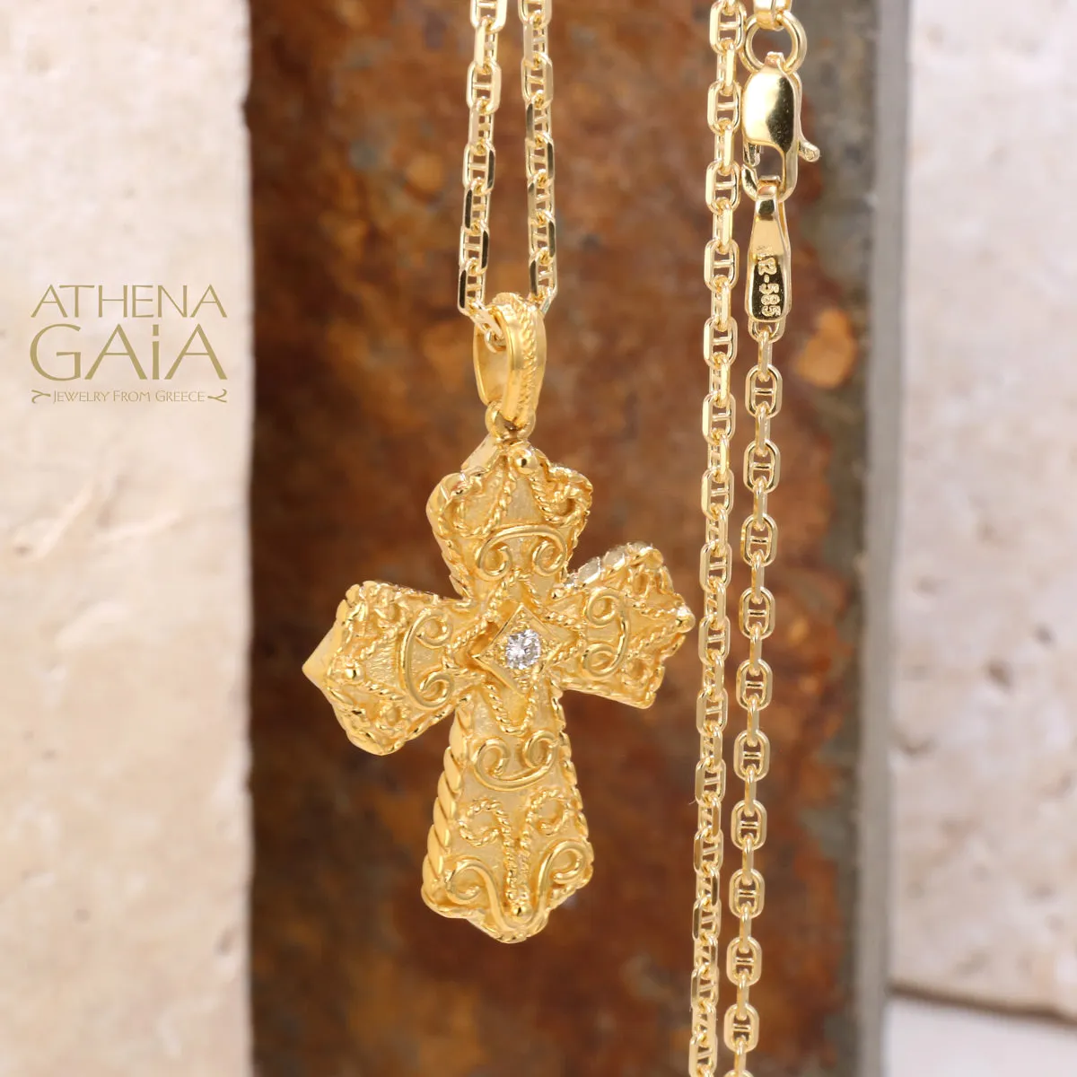 Regal Duo Prosopa Reversible Byzantine Flared Cross