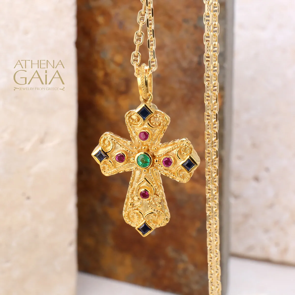 Regal Duo Prosopa Reversible Byzantine Flared Cross