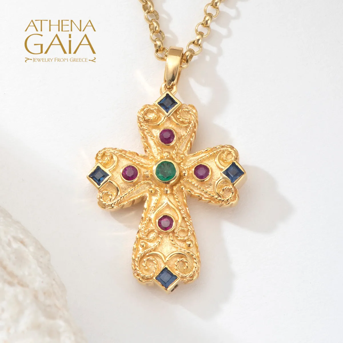 Regal Duo Prosopa Reversible Byzantine Flared Cross