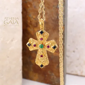 Regal Duo Prosopa Reversible Byzantine Flared Cross