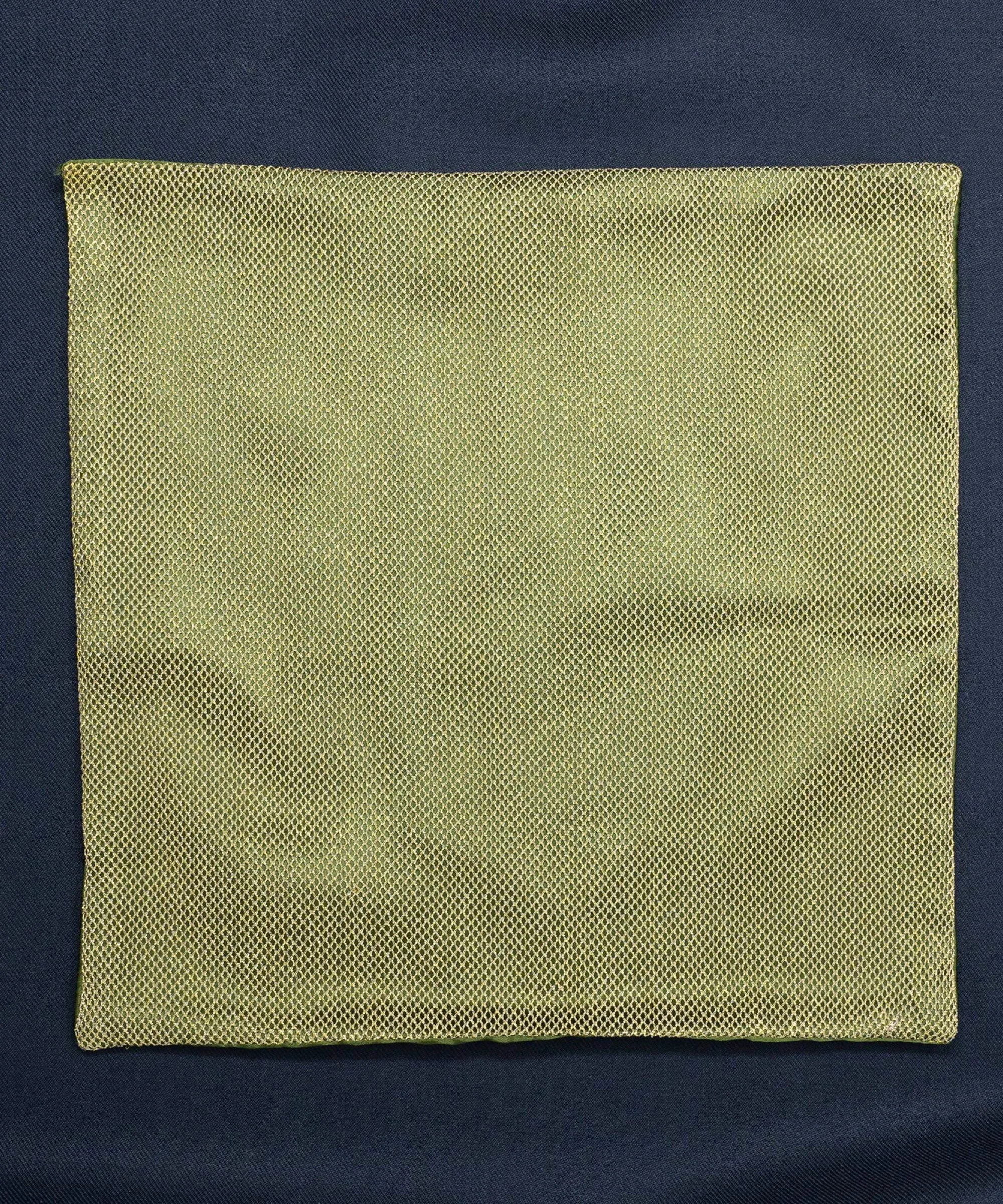 Regal Net Green Pocket Square