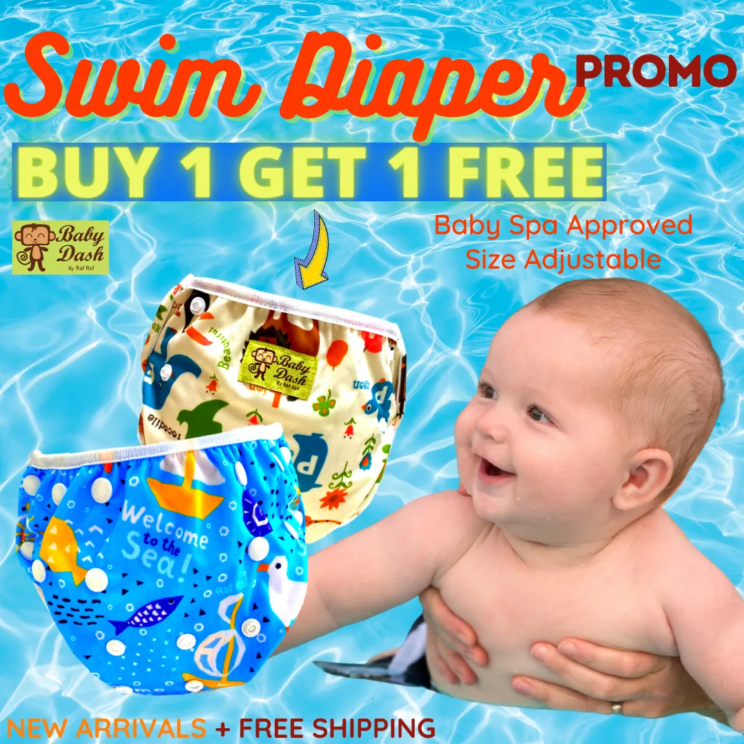 Reusable Baby Dash Swim Diaper (PSP) - Adjustable Size