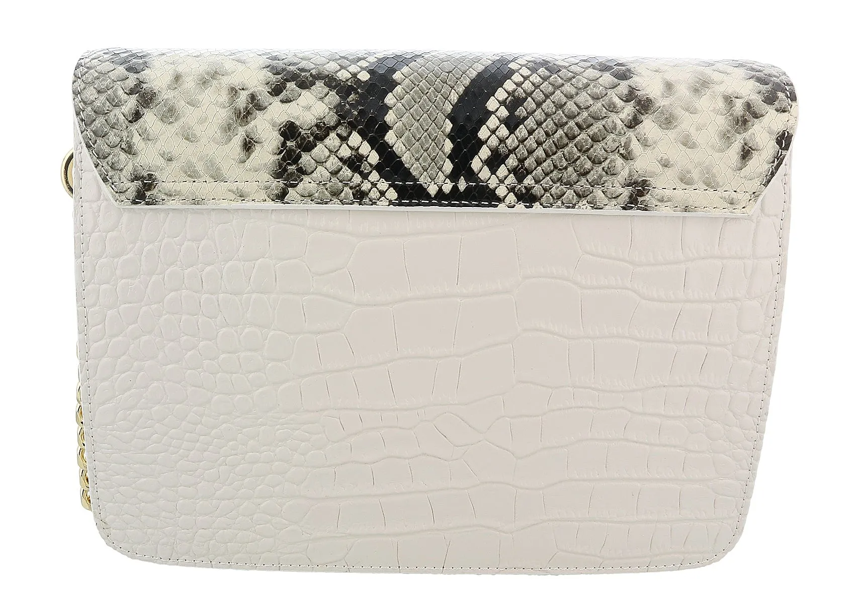 Roberto Cavalli Class White Large Milano Shoulder Bag