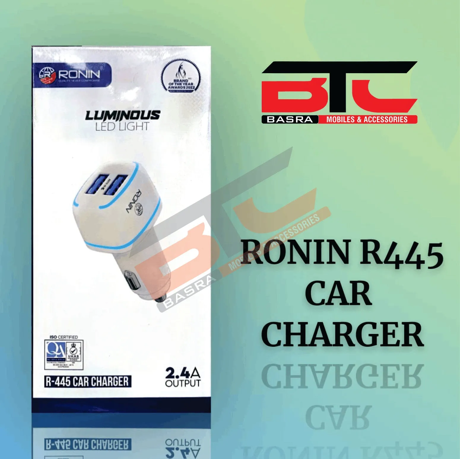 RONIN R445 CAR CHARGER 2.4A
