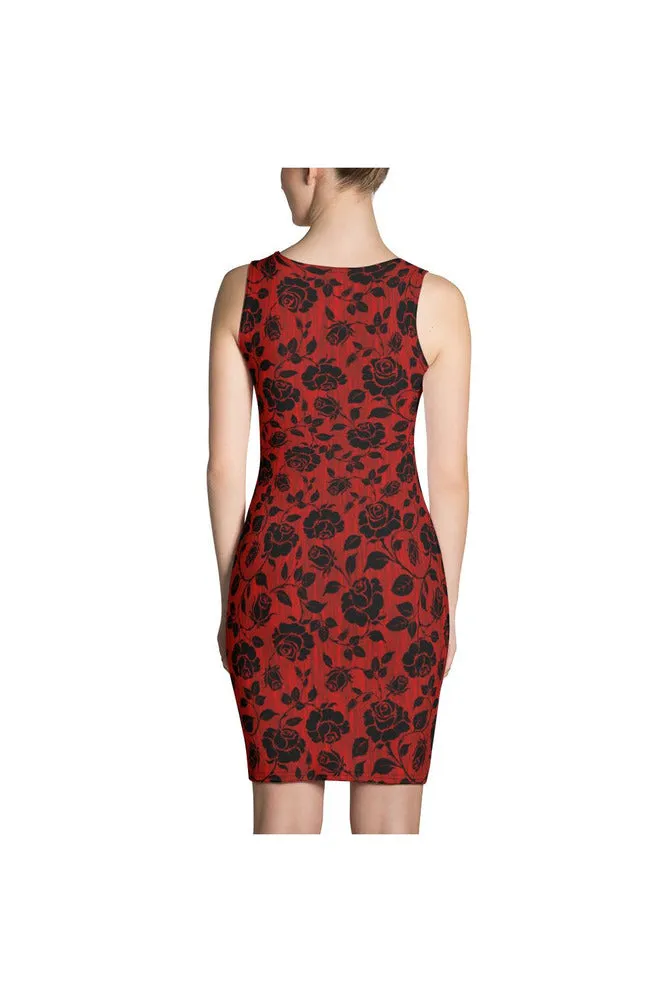 Rose Silhouette Sublimation  Dress