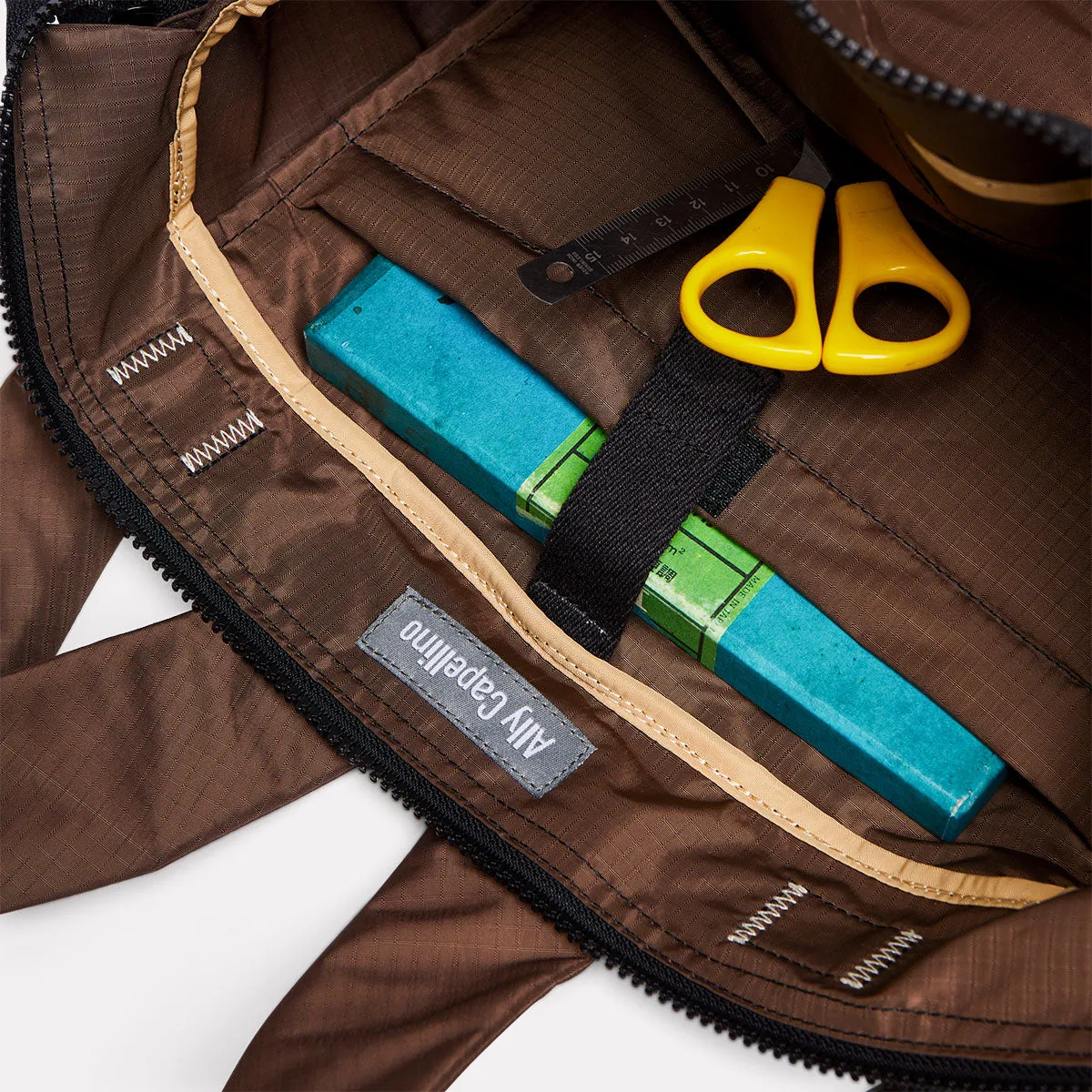 Rupert soft recycled ripstop backpack in cocoa