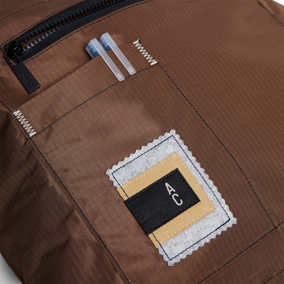 Rupert soft recycled ripstop backpack in cocoa