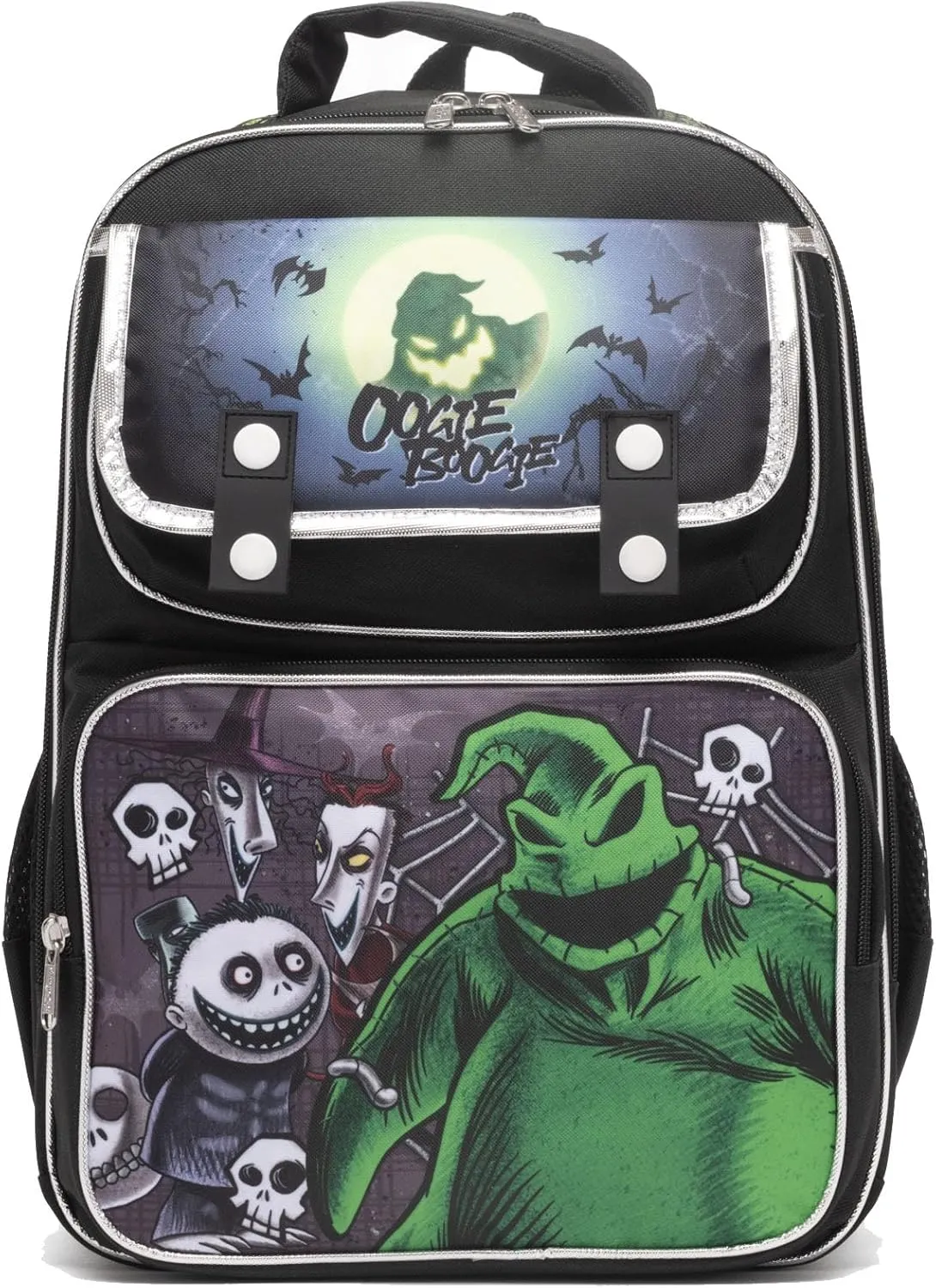 Ruz - Nightmare Before Christmas (Oogie Boogie) Large School backpack with Padded Back and Adjustable Straps