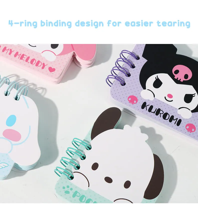 Sanrio Character Die-cut 4-Ring Binder Memo Pads