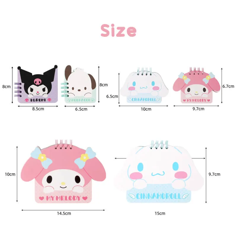 Sanrio Character Die-cut 4-Ring Binder Memo Pads
