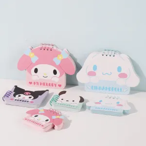 Sanrio Character Die-cut 4-Ring Binder Memo Pads
