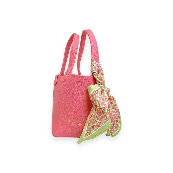 Satchel Bag w/ Scarf: BLACK