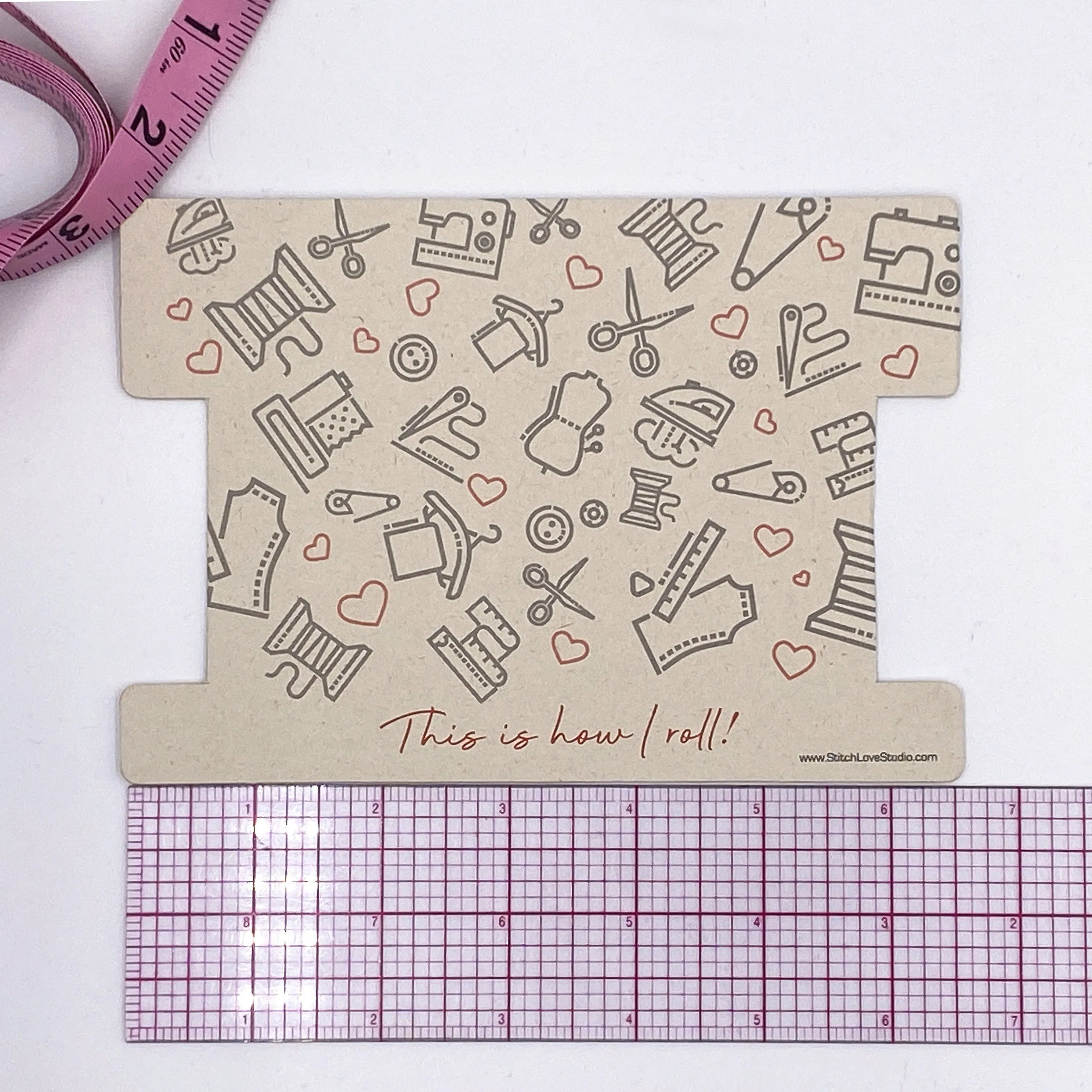 Set of 4 Elastic, Ribbon or Lace Storage Cards